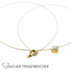 Feines Solitär-Collier *Princess*, Tragelänge 42cm – Bild 11