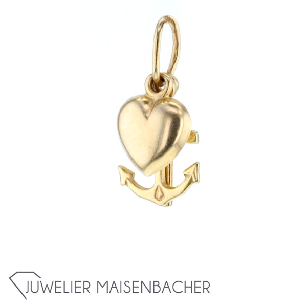 Anhänger *Seemannsgrab* 585/- Gelbgold – Bild 5