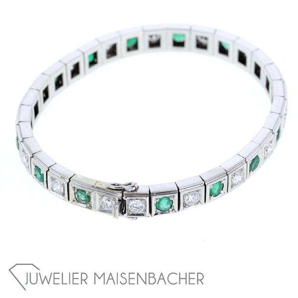 Schmuckset *Smaragd* bestehend aus 2 Colliers, Armband, Ring und Ohrringen – Bild 17