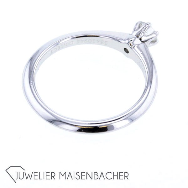 Tiffany Setting Verlobungsring *Platin*, Ringgröße 50 – Bild 5