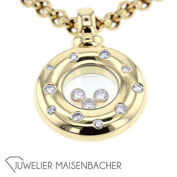 Chopard Happy Diamonds Icons Anhänger mit Erbskette, Tragelänge 55cm – Bild 5