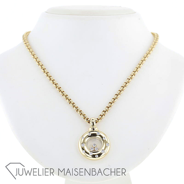 Chopard Happy Diamonds Icons Anhänger mit Erbskette, Tragelänge 55cm – Bild 11