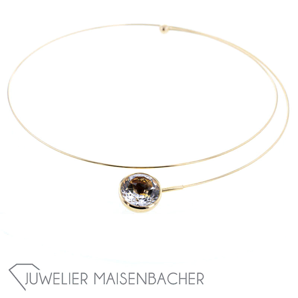 Georg Spreng Hals-Spirale *Blub*, mit Bergkristall – Bild 7