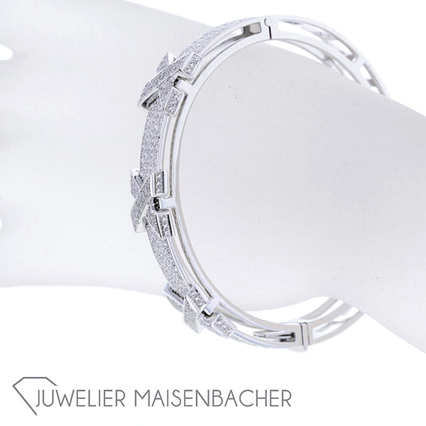 Hans Krieger opulenter Diamant-Armreif, Tragelänge 17cm – Bild 5