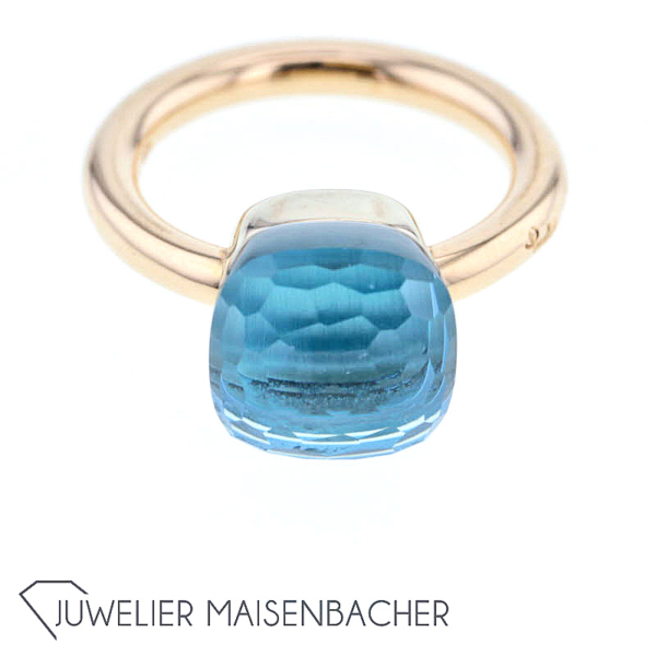 Pomellato Ring Nudo Classic *Blauer Topas*, Ringgröße 50 – Bild 5