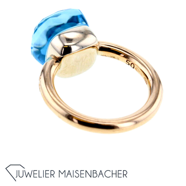 Pomellato Ring Nudo Classic *Blauer Topas*, Ringgröße 50 – Bild 10