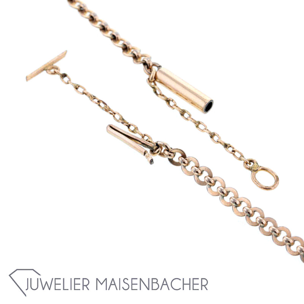 Antike Granat Collierkette, 800/- Silber, Tragelänge 44cm – Bild 9