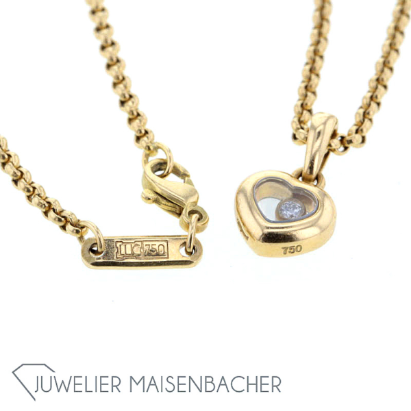 Chopard Happy Diamonds Icons *Heart* Anhänger mit Erbs-Kette – Bild 10