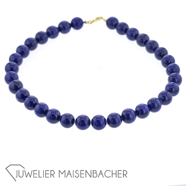 Kugel-Kette *Lapislazuli*, Tragelänge 40cm – Bild 5