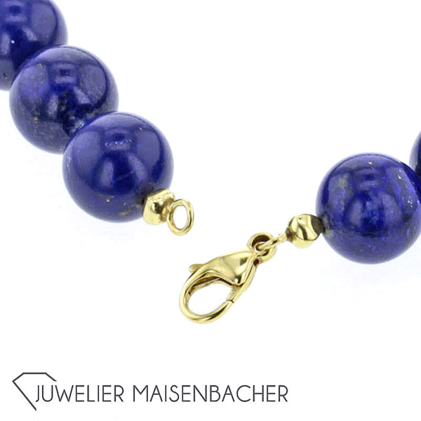 Kugel-Kette *Lapislazuli*, Tragelänge 40cm – Bild 8