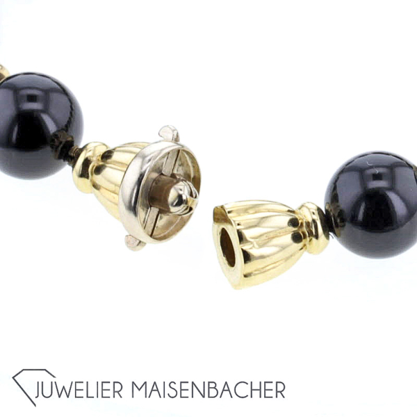 Kugel-Kette *Onyx*, Tragelänge 42cm – Bild 7