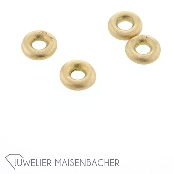Bunz Set aus 4 Rondellen *Gelbgold* – Bild 4