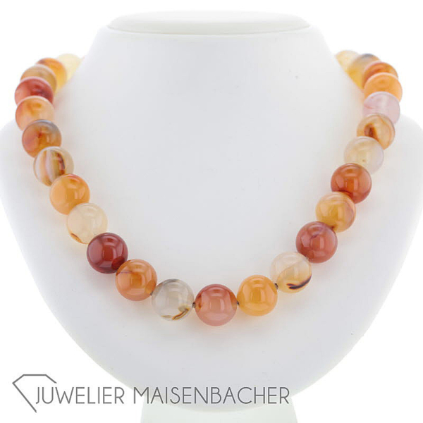 Opulente Kugel-Kette *Achat*, Tragelänge 48cm – Bild 4