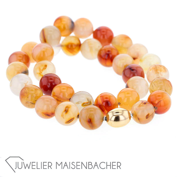 Opulente Kugel-Kette *Achat*, Tragelänge 48cm – Bild 7