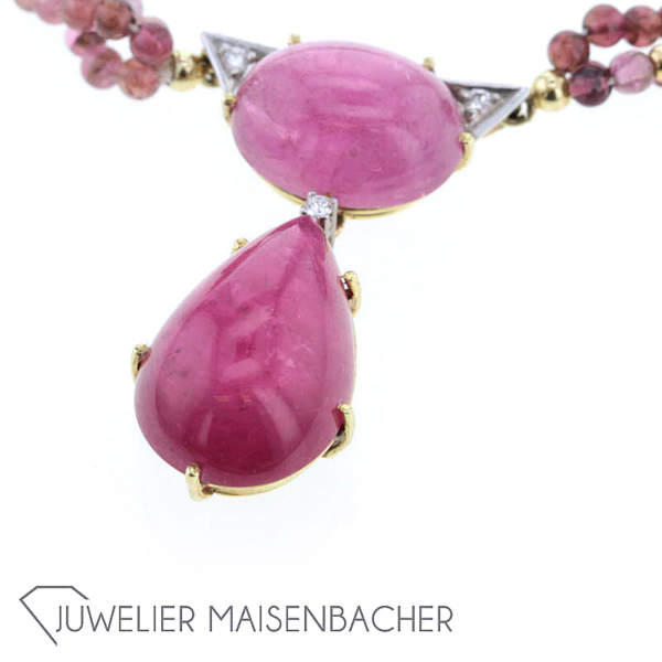 Handgefertigtes Turmalin-Collier, Tragelänge 45cm – Bild 14