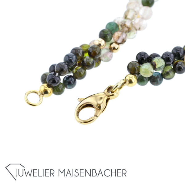 Handgefertigtes Turmalin-Collier, Tragelänge 45cm – Bild 15