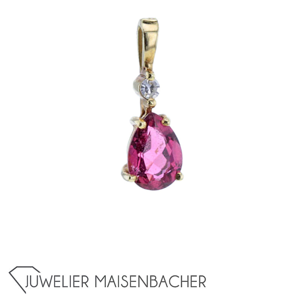 Anhänger Gelbgold *Turmalin* – Bild 3