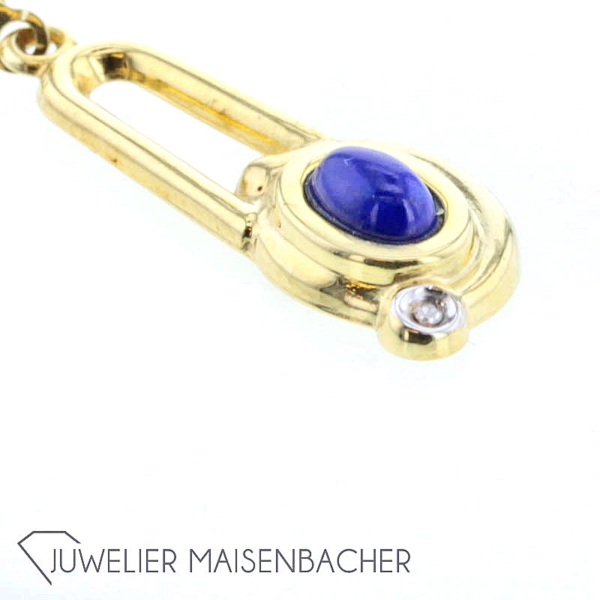 Ohrhänger Gelbgold *Lapislazuli* – Bild 8
