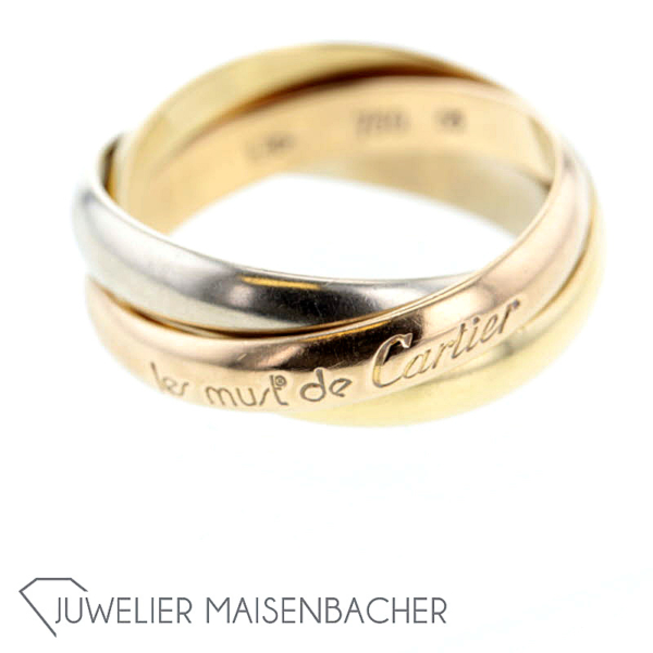 Cartier *Trinity* Ring, Les Must de Cartier, Ringgröße 55 – Bild 7