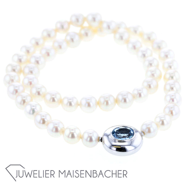 Goldschmiede Exner Perlen-Kette, Tragelänge 44cm – Bild 6