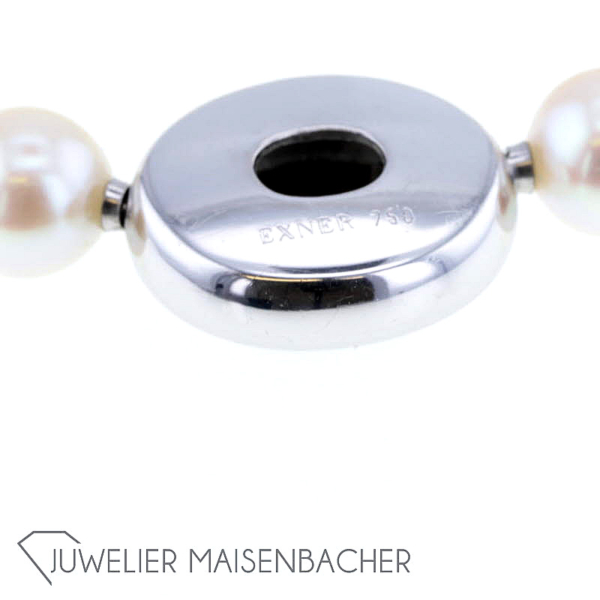Goldschmiede Exner Perlen-Kette, Tragelänge 44cm – Bild 10