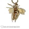 Anhänger oder Brosche Biene mit Brillanten Gold – Bild 3