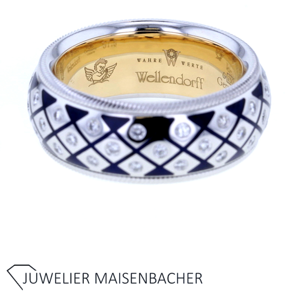 Einzigartiger Designer Ring mit Brillanten Gold und Platin – Bild 5