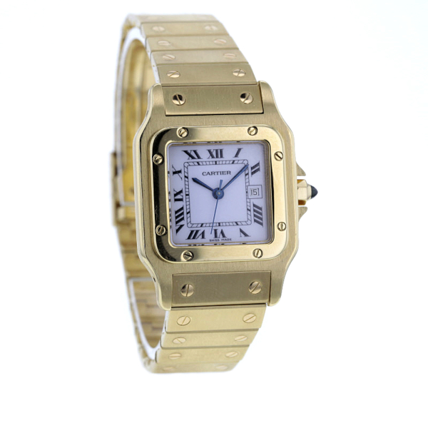Cartier Santos Carree GM OJ Gelbgold 750/- – Bild 2