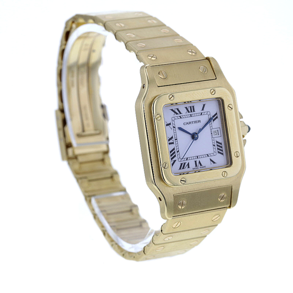 Cartier Santos Carree GM OJ Gelbgold 750/- – Bild 4