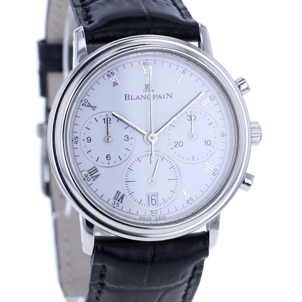 Blancpain Villeret Chronograph, Edelstahl, Ref. 480-427 55
