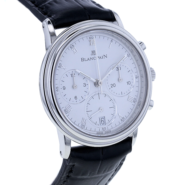 Blancpain Villeret Chronograph, Edelstahl, Ref. 480-427 55 – Bild 3