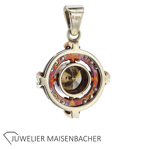 Anhänger in 585/- Gelbgold mit Brillanten – Bild 4
