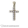 Kreuzanhänger Gold mit Brillanten – Bild 3