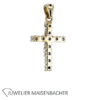 Kreuzanhänger Gold mit Brillanten – Bild 4