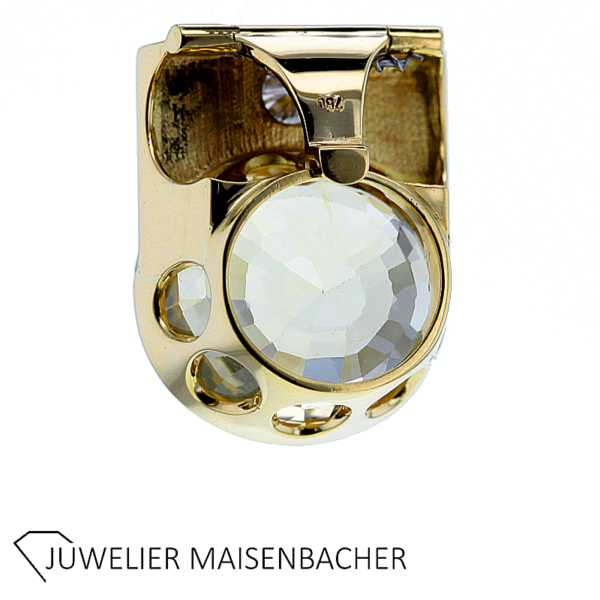 Vario-Clip Anhänger in 750/ Gelbgold mit Citrin und Brillant – Bild 5