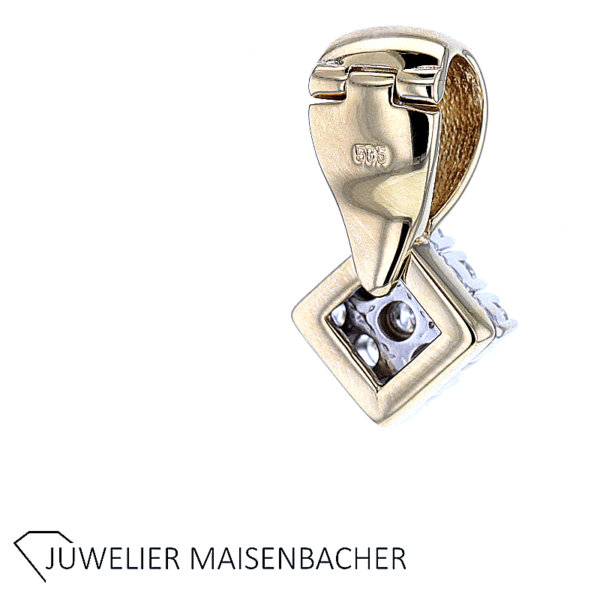 Anhänger Vario Clip Raute mit Brillanten Gold – Bild 3