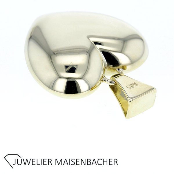 Herzanhänger mit Brillanten Gold – Bild 6