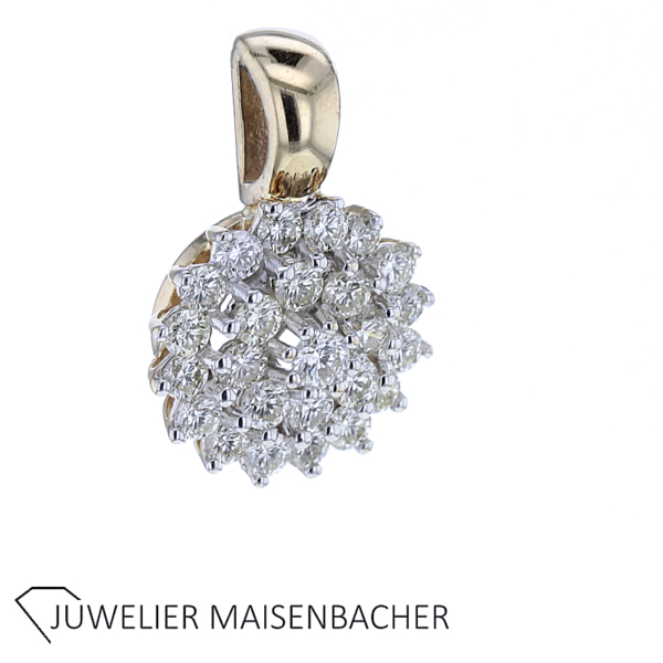 Brillant Blüten Anhänger Gold – Bild 11