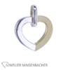 Herz-Anhänger mit Brillant Gold – Bild 3