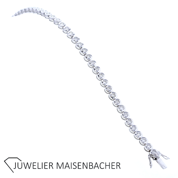 Klassisches Brillantarmband "Tennisarmband" Gold – Bild 10