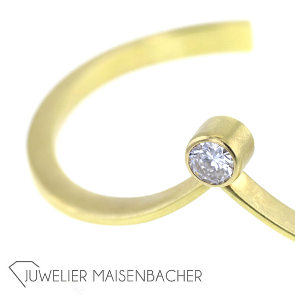 Goldener Brillant Armreif – Bild 7