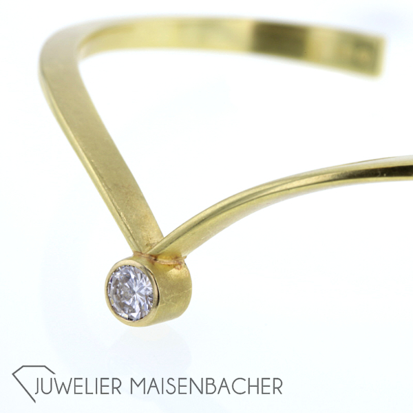 Goldener Brillant Armreif – Bild 8