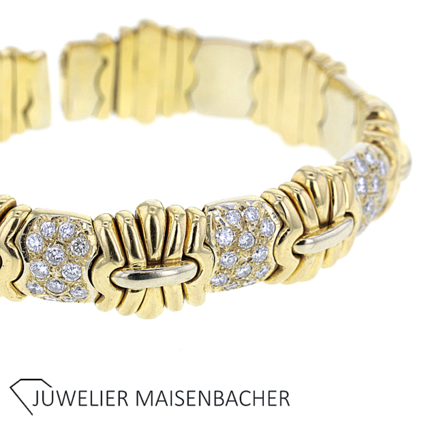 Wunderschöner massiver Armreif/Armspange mit Brillanten Gold – Bild 8