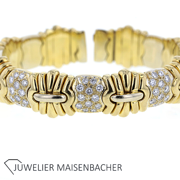Wunderschöner massiver Armreif/Armspange mit Brillanten Gold – Bild 9