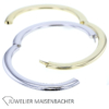 Set klassische moderne ovale Armreifen Gold – Bild 8