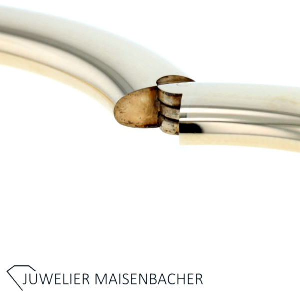 Set klassische moderne ovale Armreifen Gold – Bild 11