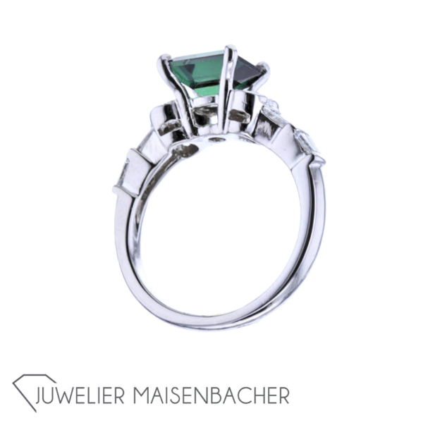 Cocktail-Ring mit Turmalin, Brillanten und Diamanten Gold – Bild 4