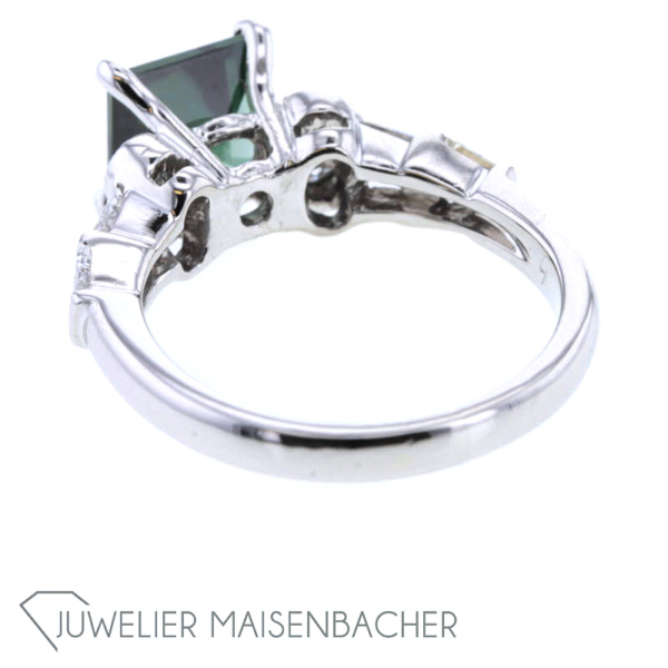 Cocktail-Ring mit Turmalin, Brillanten und Diamanten Gold – Bild 6