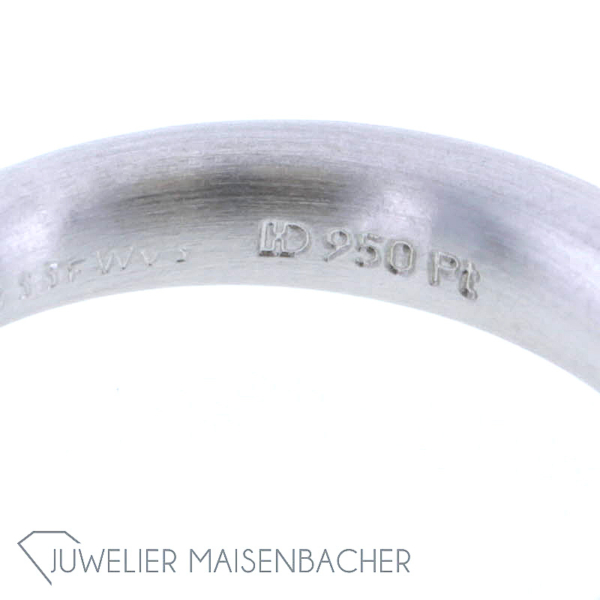 Henrich & Denzel Solitaire-Ring *Toska* Diamant Platin – Bild 7