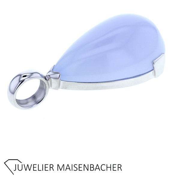 Anhänger mit großem Edelstein Chalcedon Gold – Bild 8